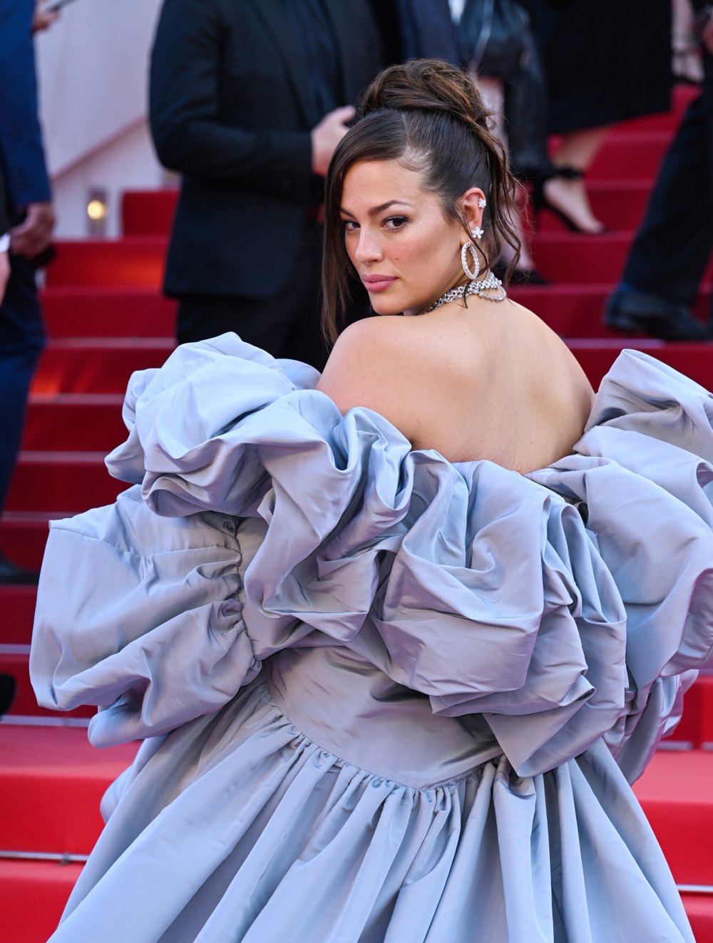 1000px x 1323px - Ashley Graham Rocks Sparkly Naked Dress at Cannes Film Festival