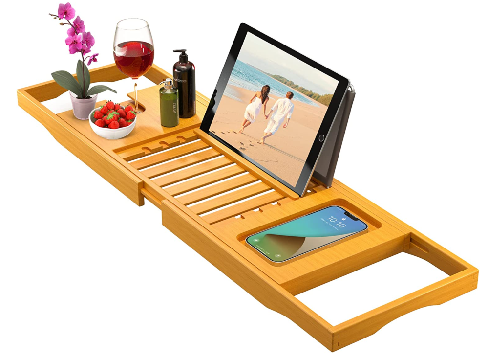 Bambüsi Premium Bathtub Tray Caddy