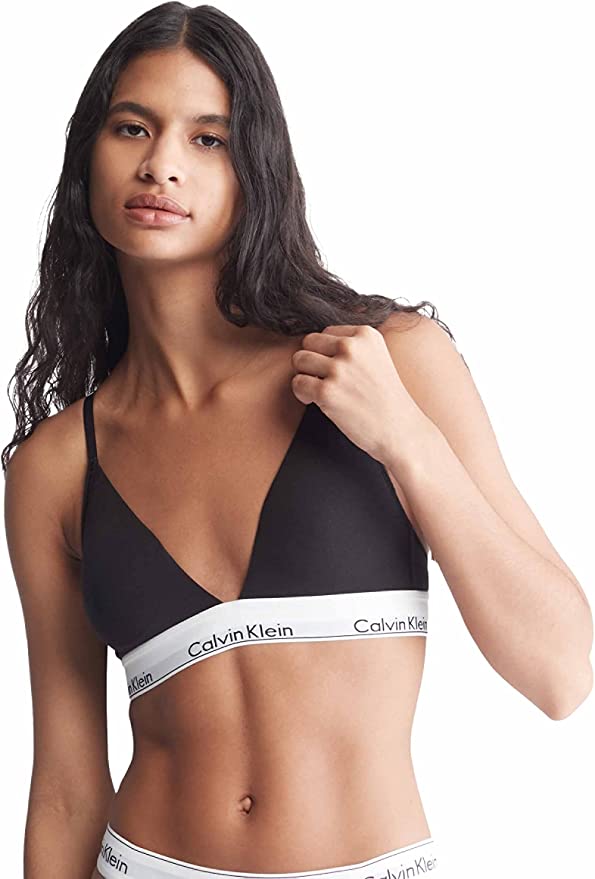 Calvin Klein Women's Modern Cotton Lightly Lined Triangle Wireless Bralette