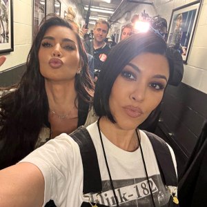 Kim and Kourtney Kardashian Hang Out at Blink-182 Concert as Feud Plays Out on 'The Kardashians'