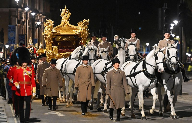 King Charles Overnight Procession Rehearsal in London 4