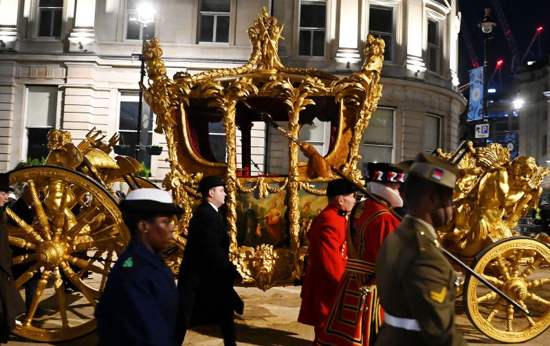 King Charles Overnight Procession Rehearsal in London 6