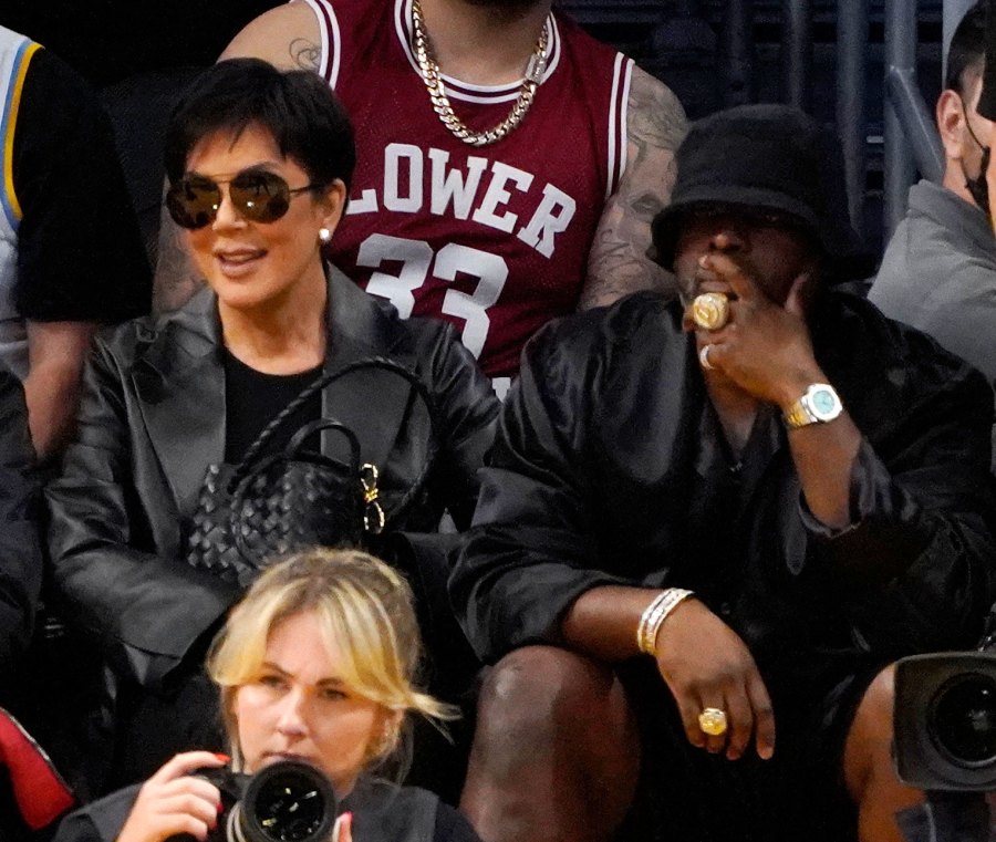 Kris Jenner and Corey Gamble Support Tristan Thompson at Lakers Game 1