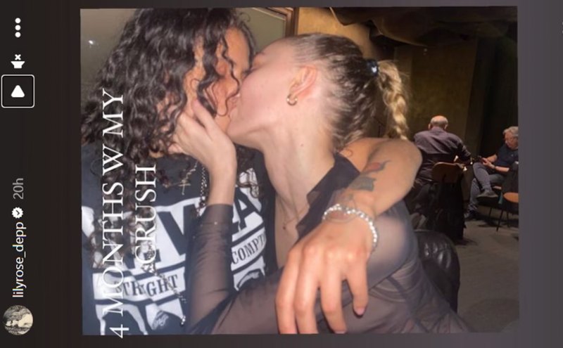 Lily-Rose Depp Confirms 070 Shake Relationship With PDA Photo: ‘4 Months With My Crush’