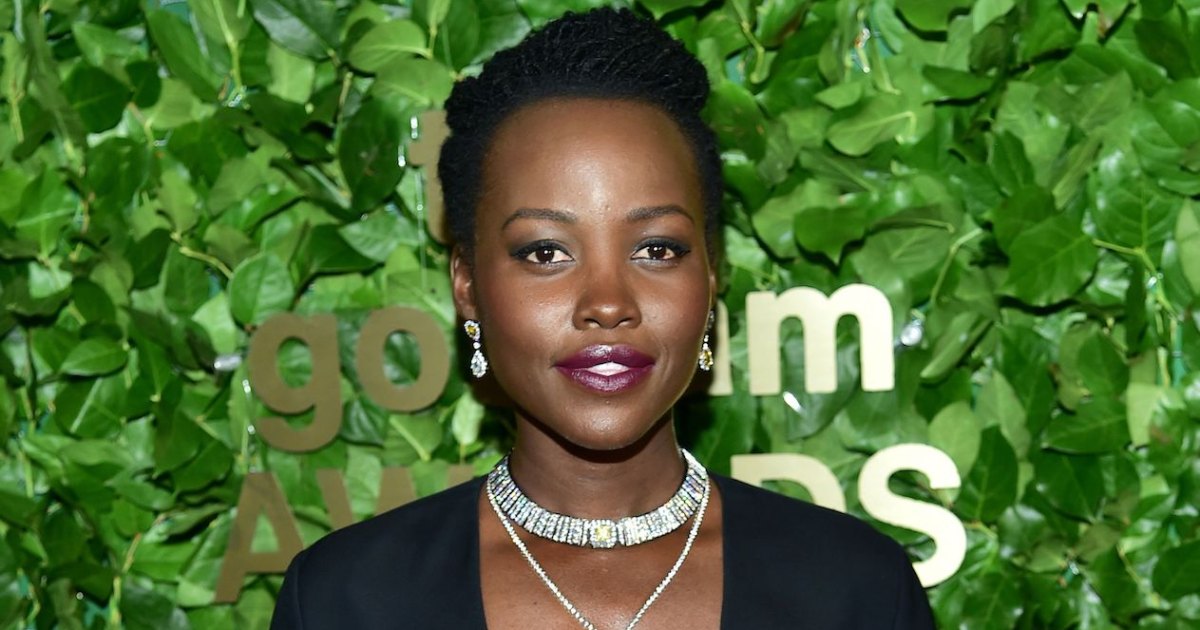 Lupita Nyong'o Covers Bald Head in Henna to Attend Friend's Musical