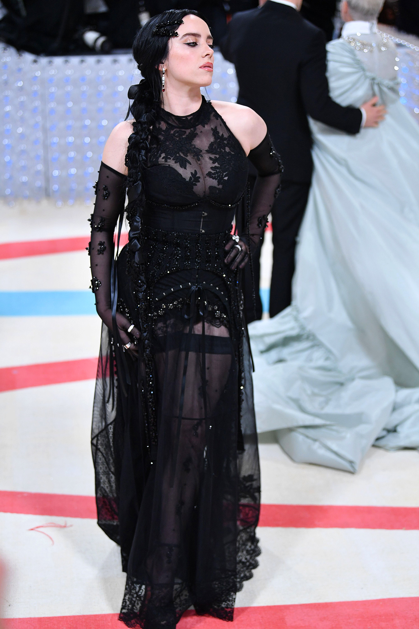 Met Gala 2023: Billie Eilish Stuns in Sheer Black Gown