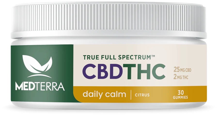 Medterra - True Full Spectrum Original CBD Gummies: Low-THC Option