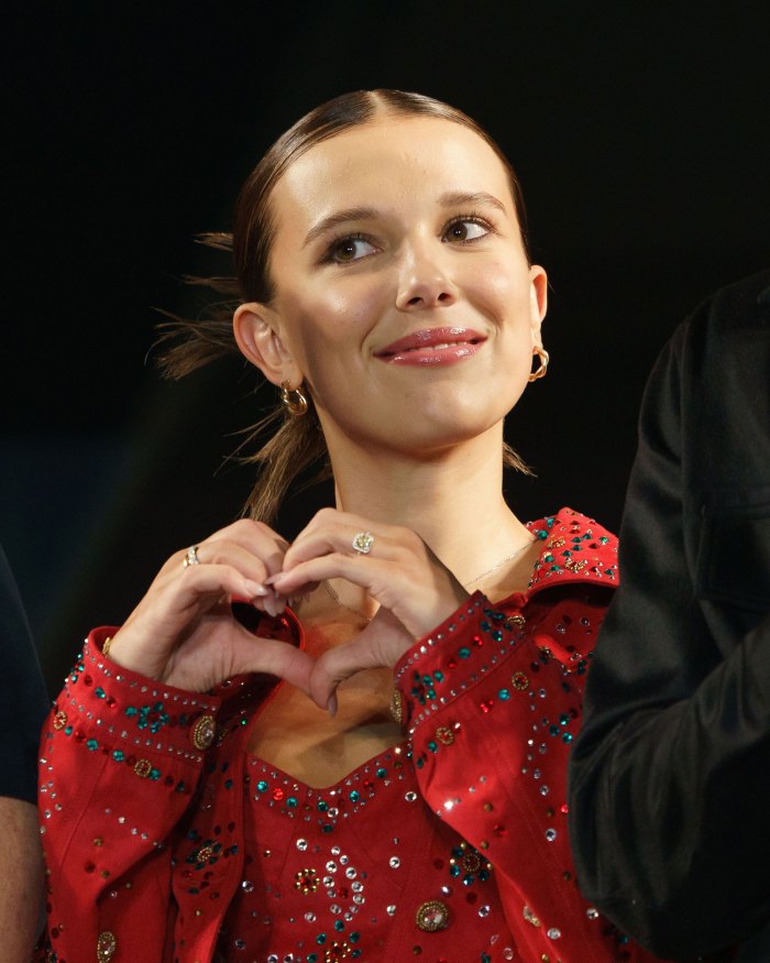 Millie Bobby Brown Shows Off Toned Legs in Sparkly Shorts at Osaka Comic Con Opening Ceremony: Pics