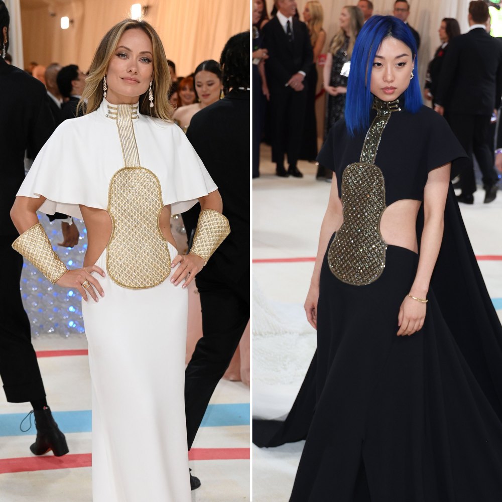 Olivia Wilde and Margaret Zhang Wear the Same Dress in Different Colors at the 2023 Met Gala
