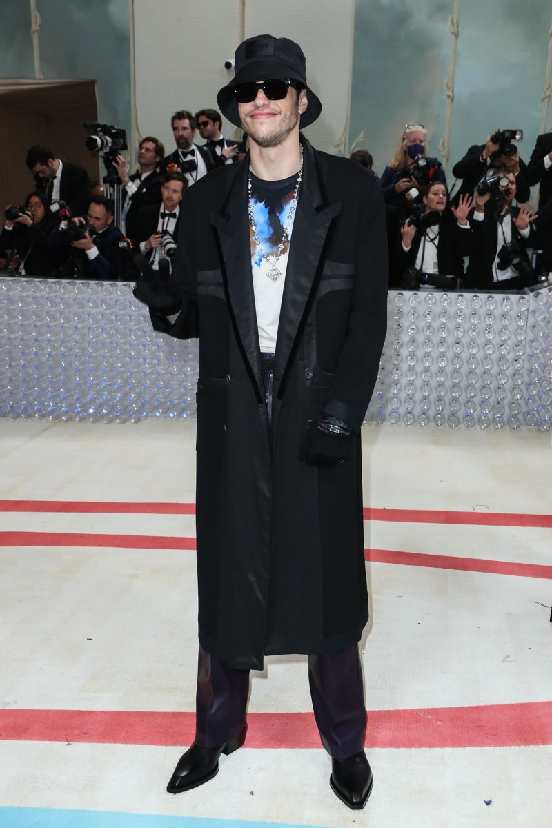 Pete Davidson Keeps a Low-Profile in a Bucket Hat and Sunglasses at the 2023 Met Gala