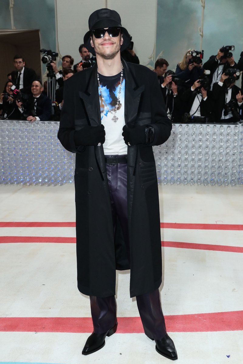 Pete Davidson Keeps a Low-Profile in a Bucket Hat and Sunglasses at the 2023 Met Gala