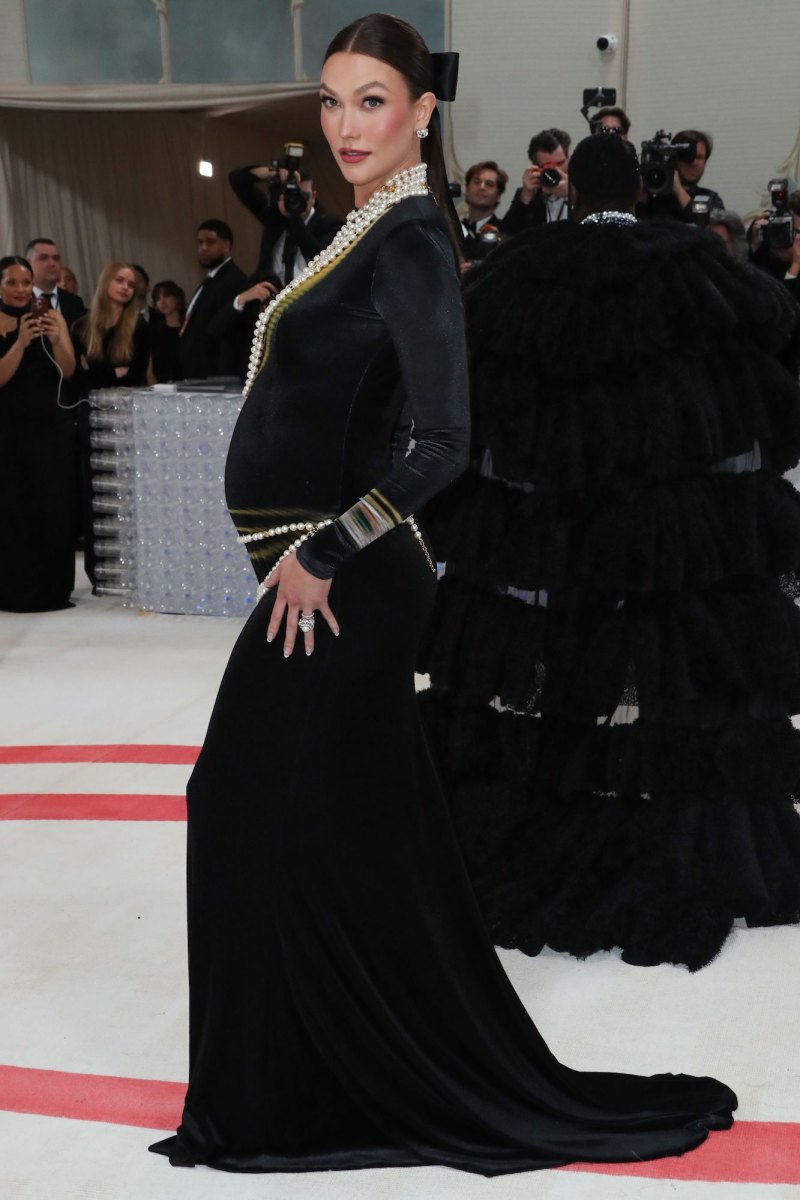 Pregnant Karlie Kloss Debuts Baby Bump at the Met Gala