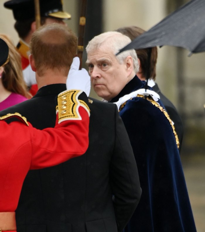 Prince Andrew Arrival at Coronation