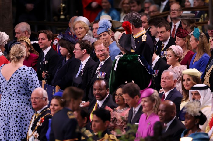 Prince Harry Attends King Charles III's Coronation Without Meghan Markle, Sits in 3rd Row With Cousins2