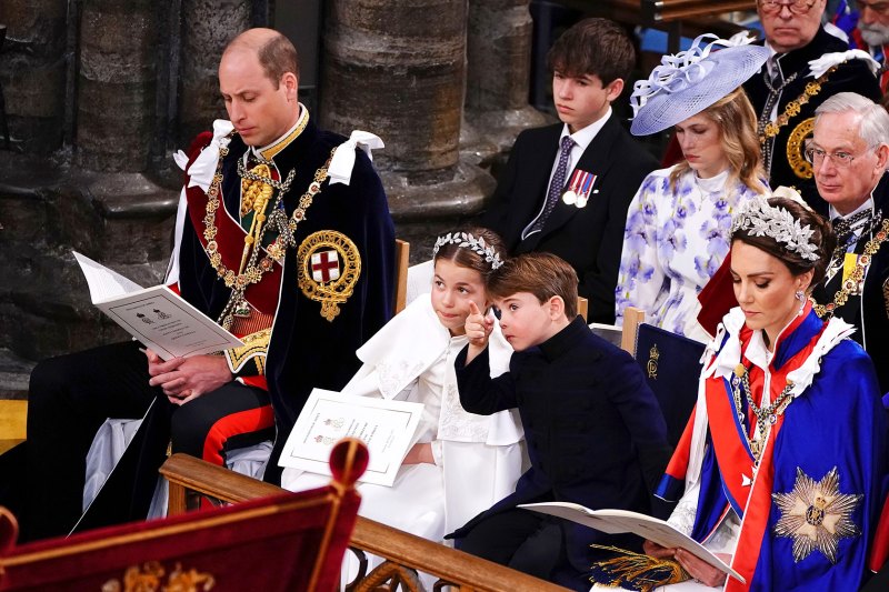 Princess Charlotte and Prince Louis Share Adorable Moment at Charles Coronation