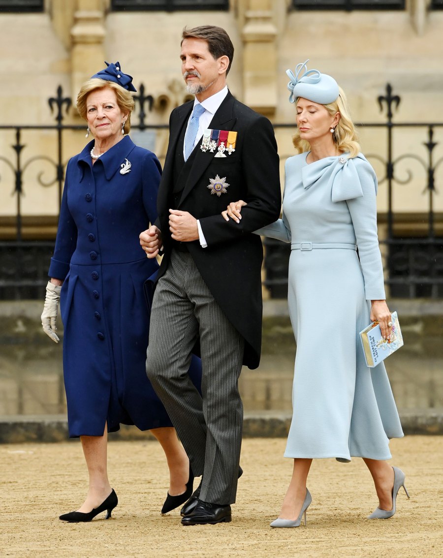 Queen Anne-Marie, Crown Prince Pavlos and Princess Marie-Chantal of Greece Coronation