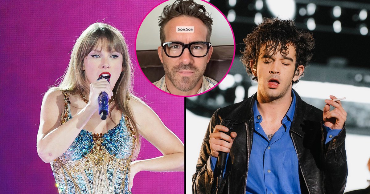 Ryan Reynolds Pokes Fun at Friend Taylor Swifts Rumored Romance With Matty Healy featured