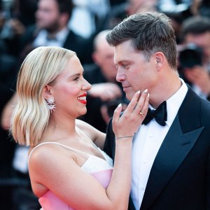 Scarlett Johansson and Colin Jost Make Rare Red Carpet Appearance at Cannes Film Festival: Photos