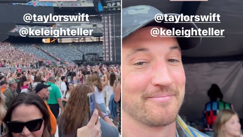 aaron rodgers enjoys taylor swifts eras tour concert with miles teller and his wife keleigh 02