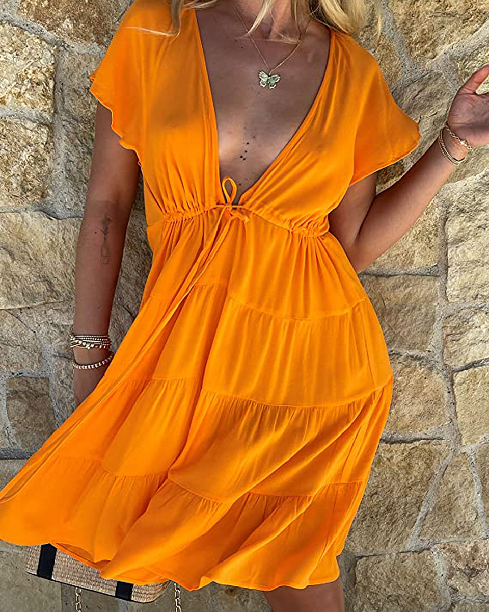 The Drop Tangerine Dress Is Up to 59% Off Right Now