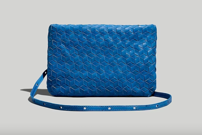 blue crossbody purse