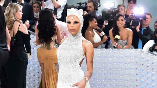 Doja Cat Arrived at the 2023 Met Gala in a Feline Gown Photos