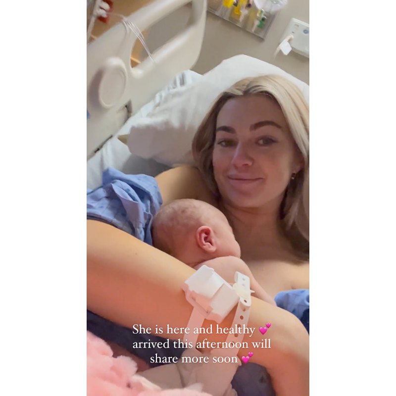 ‘Dancing ​With the Stars’ Pro Lindsay Arnold Gives Birth, Shares 1st Photo of Baby No. 2 With Husband Sam Cusick