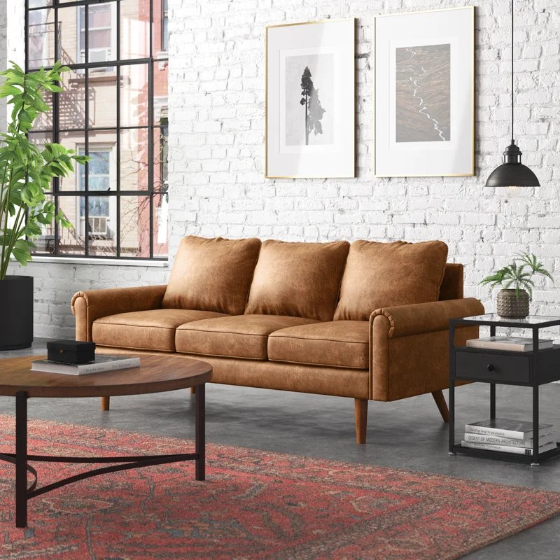 vegan leather sofa