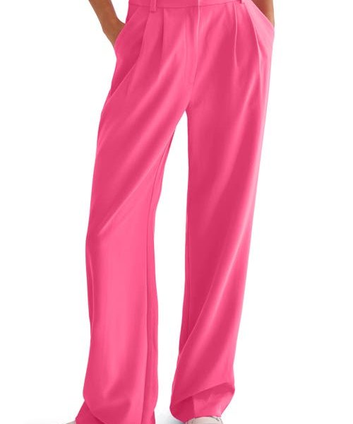 Favorite Daughter The Favorite Pant Pleat Pants in Pink Peacock at Nordstrom, Size 2