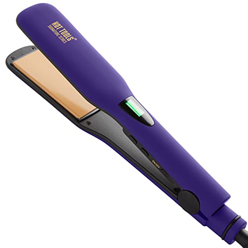 Hot Tools Pro Signature Ceramic Digital Hair Flat Iron | Silky, Smooth Professional-Quality Styles, (1-1/2 in)