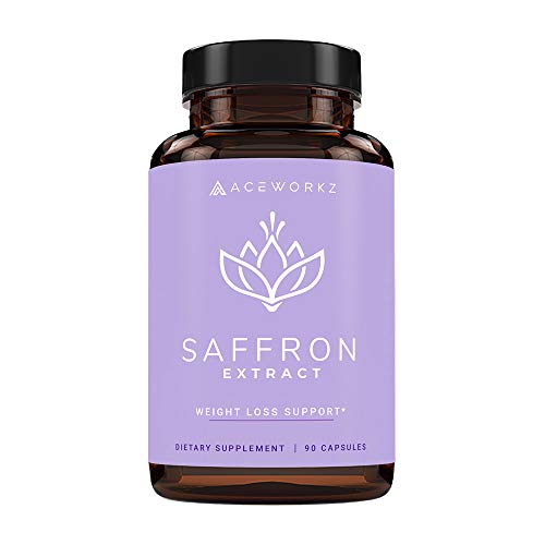 100% Pure Saffron Extract - Appetite Suppressant for Weight Loss - Metabolism Booster - Diet Pills for Women and Men (90 Capsules)
