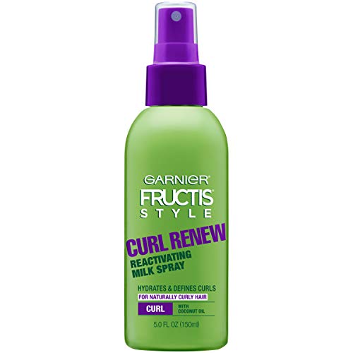 Garnier Fructis Style Curl Renew Reactivating Milk Spray, for Naturally Curly Hair, 5.0 Fl Oz, 1 Count (Packaging May Vary)
