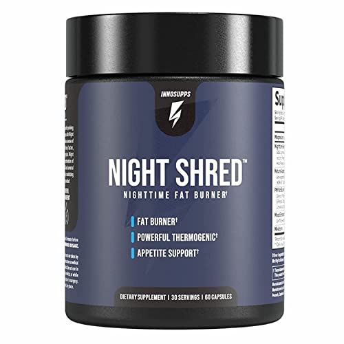 7 Best Appetite Suppressants for Weight Loss on Amazon 2 InnoSupps Night Shred - Night Time Fat Burner | Appetite Suppressant and Weight Loss Support| Ashwagandha Root, Grains of Paradise, Melatonin (60 Vegetarian Capsules) |