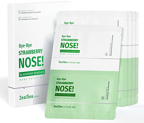 ZealSea New Blackhead Strips kit, Nose Strips for Blackhead Remover,Deep Cleaning Pore Strips by Gently dissolve and export blackheads reject physical Tearing pore enlargement
