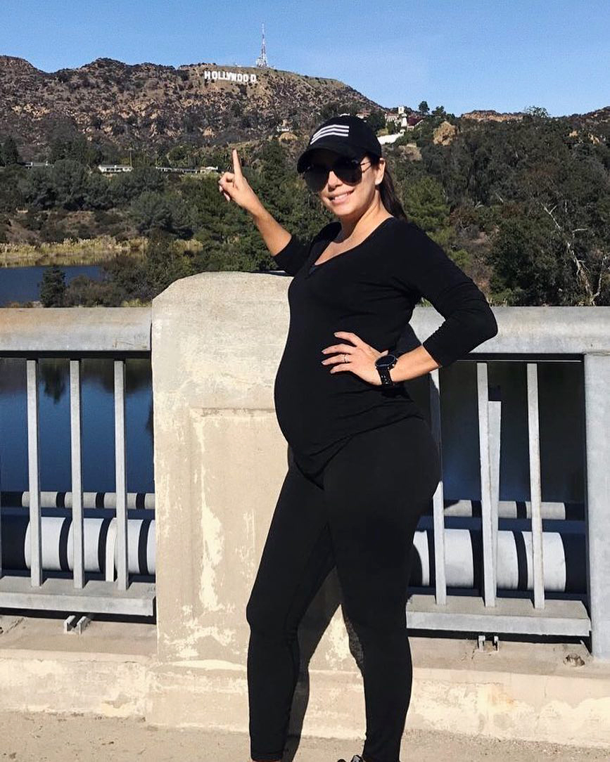 Expectant Celebrities Show Off Their Pregnancy Workouts Eva Longoria