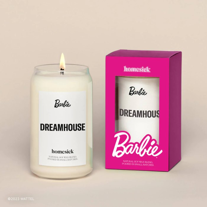 Barbie dream house candle