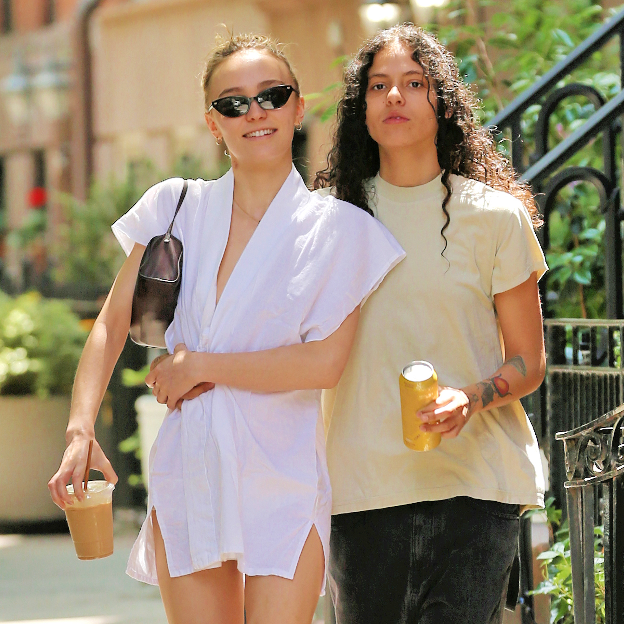 Lily-Rose Depp Cozies Up to Girlfriend 070 Shake In NYC: Photo