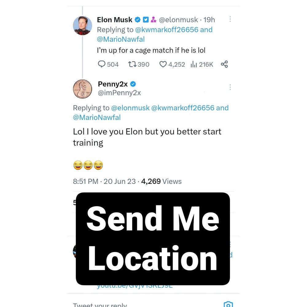 Mark Zuckerberg Down to Spar With Elon Musk
