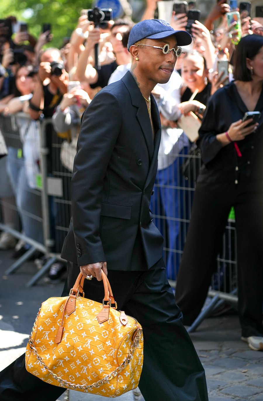 Celebs at Paris Fashion Week Men's Pharrell-Williams-