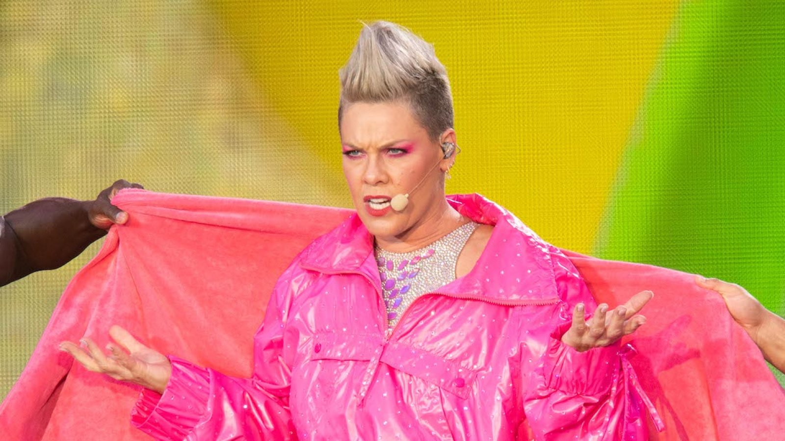 Pink Befuddled After Fan Throws Late Mother-s Ashes on Stage