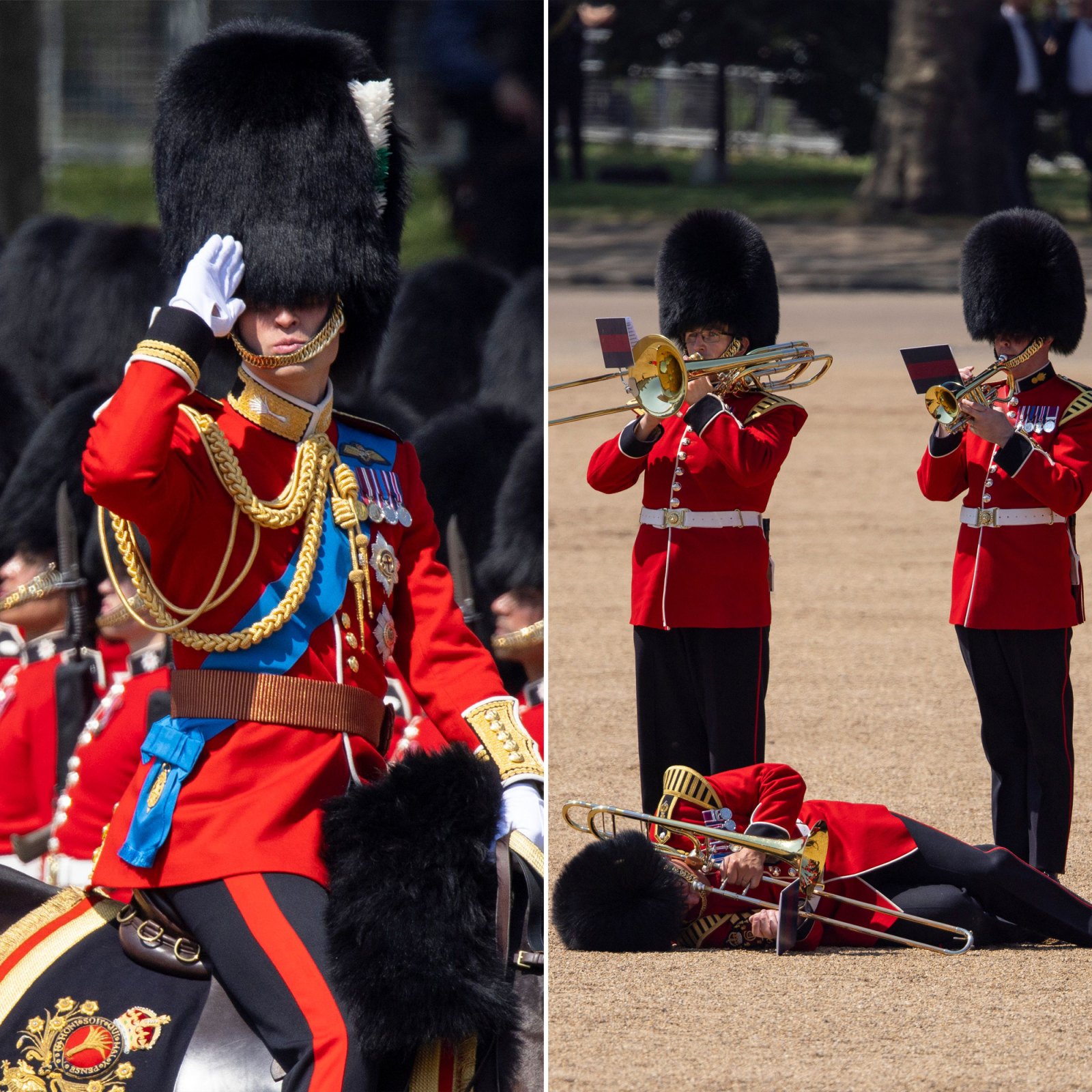 Prince William Praises Soldiers During Trooping the Colour Rehearsal After 2 Guards Faint