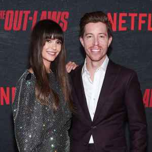 Shaun White Supports Nina Dobrev at The Out-Laws Movie Premiere
