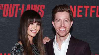 Shaun White Supports Nina Dobrev at The Out-Laws Movie Premiere