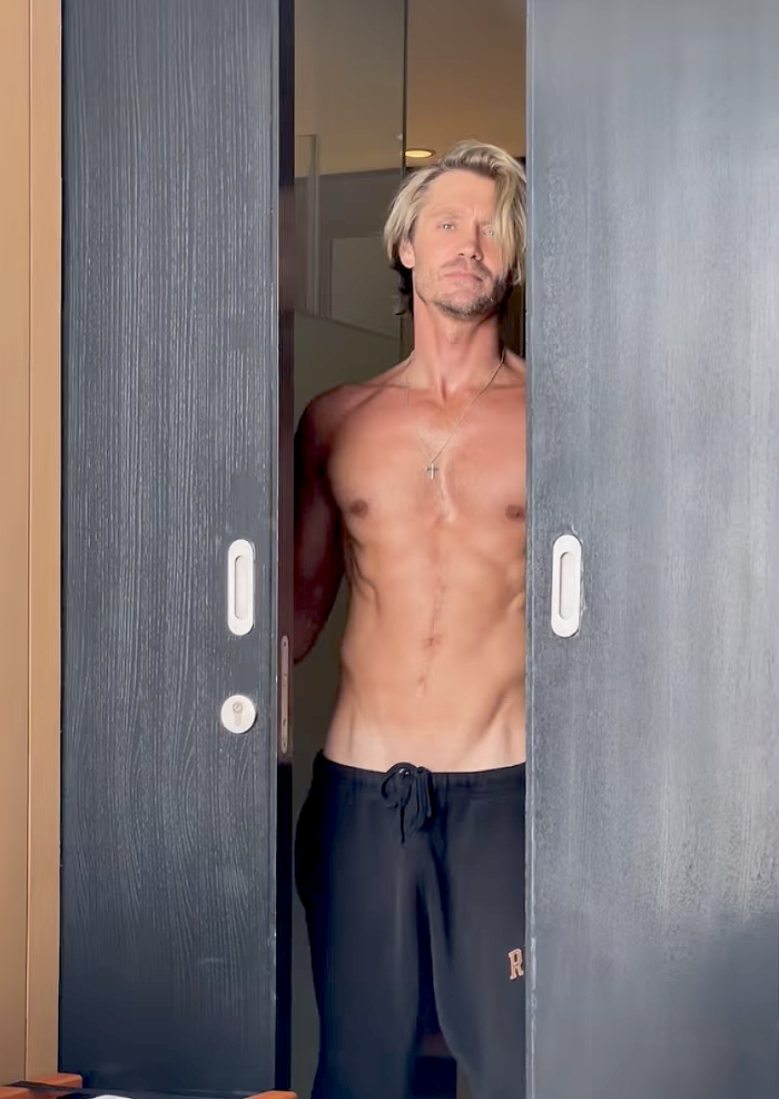 Shirtless Chad Michael Murray Breaks the Internet With Ab-Baring Video