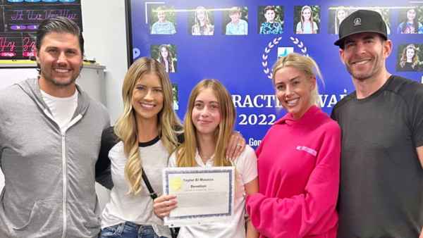 Tarek El Moussa and Ex-Wife Christina Hall Reunite for Daughter Taylors 6th Grade Graduation