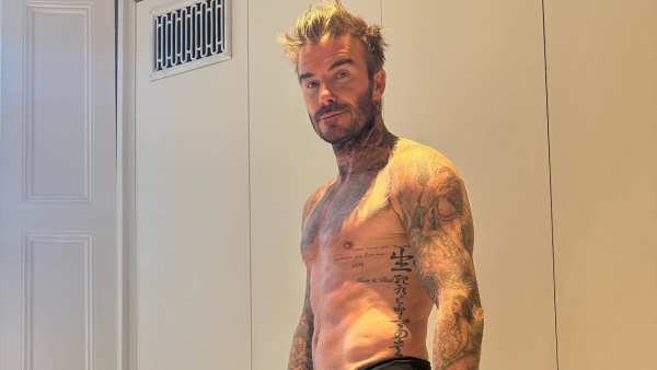 Victoria Beckham Teases David After He Says He's ‘Off to School’ to Work Out