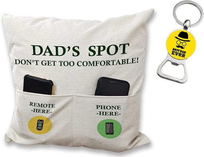 Dad's Spot pillow cover