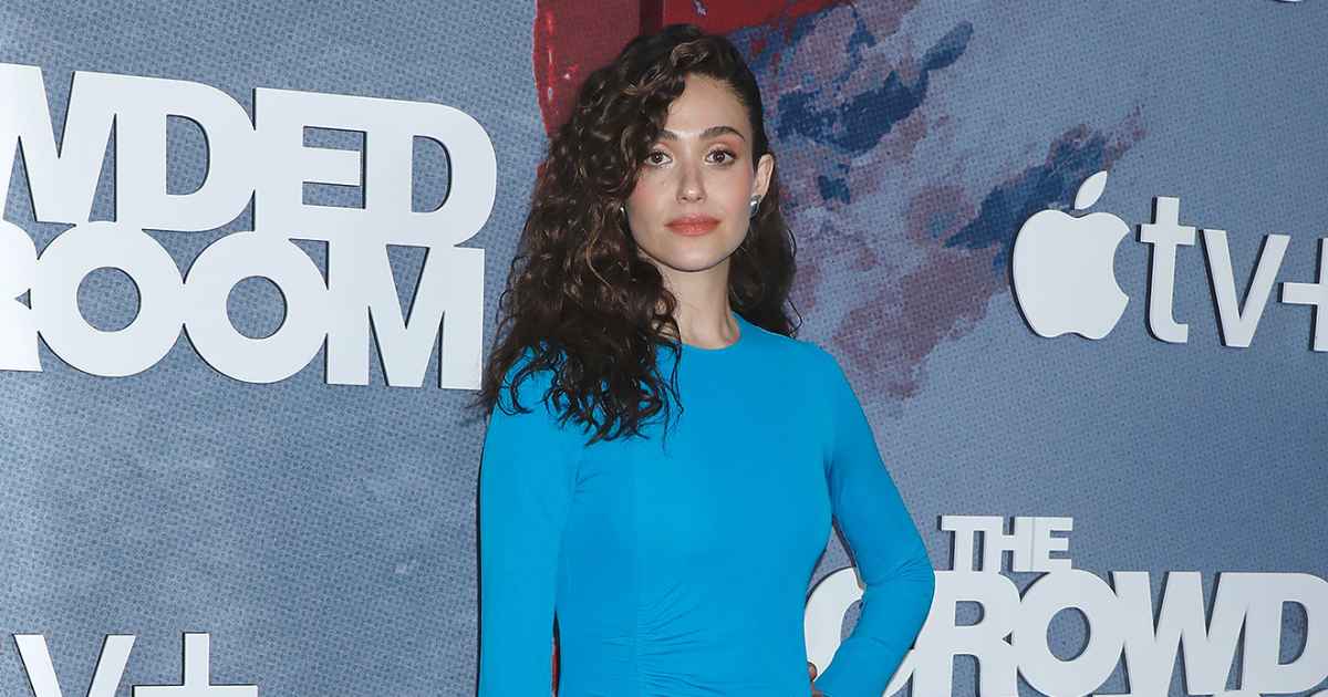 emmy rossum blue dress February 2013 Fresh Pix