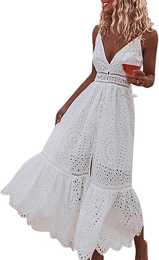 beyaz kuşgözü sundress