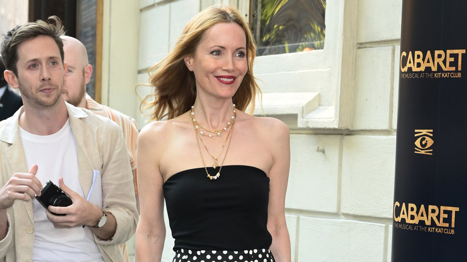 Leslie Mann Is Elegant in a Pair of Polka Dot Pants | Us Weekly